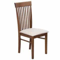 Židle ASTRO NEW - ořech / světlehnědá látka č.1