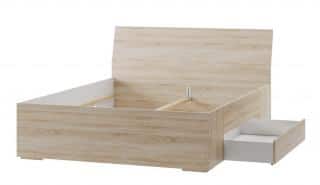 Ložnice KARO (postel 180, komoda, 2 stolky) dub sonoma