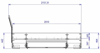 Ložnice KARO (postel 180, komoda, 2 stolky) dub sonoma
