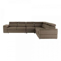 609/5000Sedací souprava, látka šedohnědá Taupe, levá, SEGORIA LUX