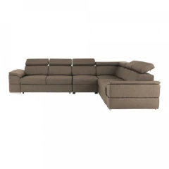 609/5000Sedací souprava, látka šedohnědá Taupe, levá, SEGORIA LUX