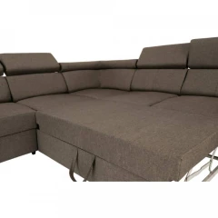 609/5000Sedací souprava, látka šedohnědá Taupe, levá, SEGORIA LUX