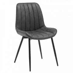 Židle HAZAL - tmavě šedá/černá