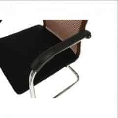 Zasedací stolička, hnědá / černá, ESIN