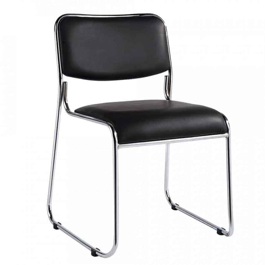Levně Tempo Kondela Konferenční židle BULUT - černá ekokůže + kupón KONDELA10 na okamžitou slevu 3% (kupón uplatníte v košíku)