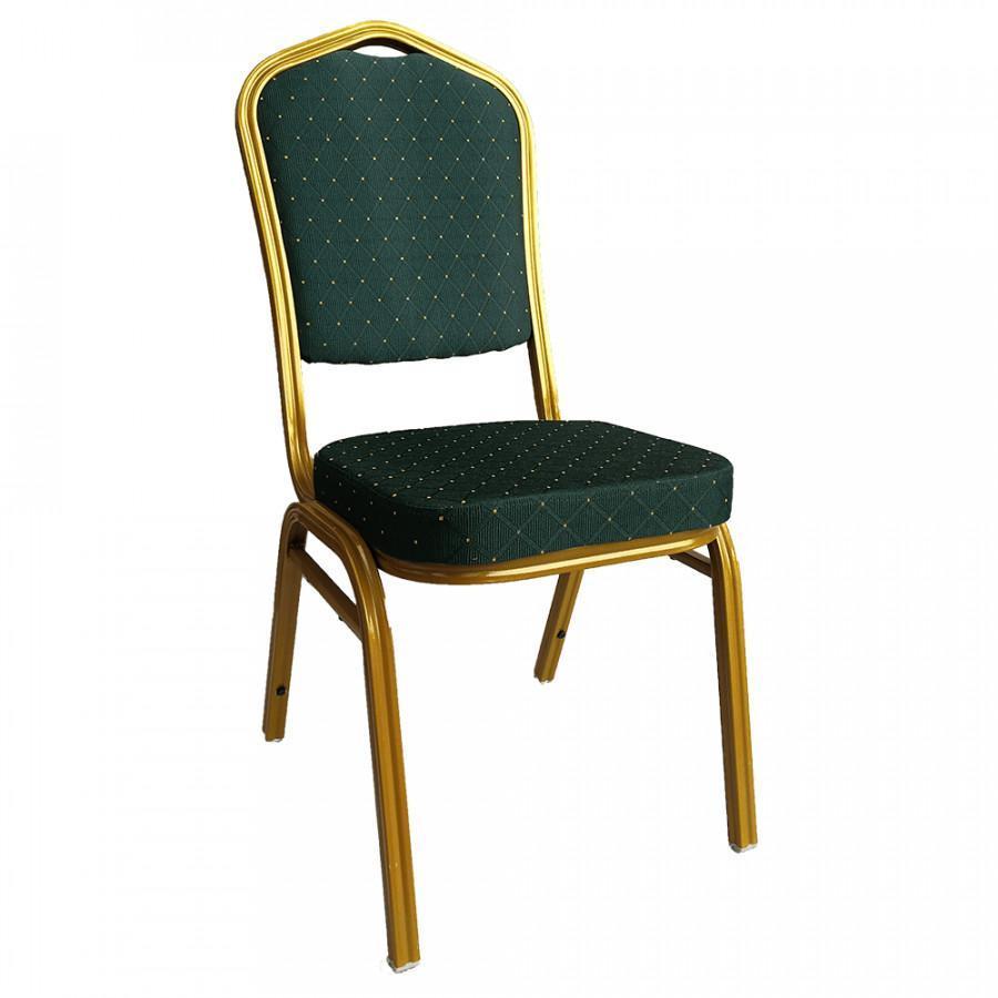 Tempo Kondela Židle ZINA 3 NEW - zelená/zlatý nátěr + kupón KONDELA10 na okamžitou slevu 3% (kupón uplatníte v košíku)