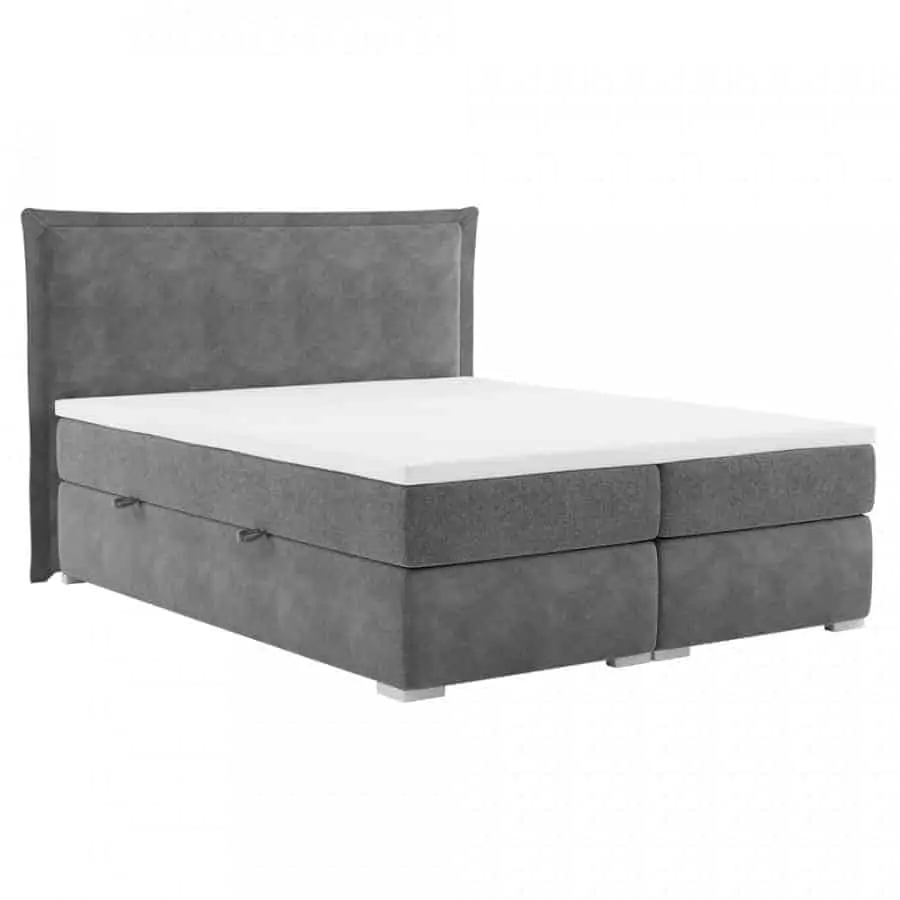 Tempo Kondela Postel MEGAN boxspring, 180x200, šedá + kupón KONDELA10 na okamžitou slevu 3% (kupón uplatníte v košíku)