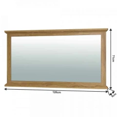 Zrcadlo MZ16, bílá/dub grand, LEON