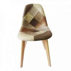 Jídelní židle, patchwork/buk, SALEVA