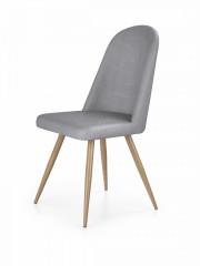 Jídelní židle K214 - šedá/dub medový