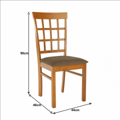 Židle GRID - světlá třešeň/látka béžová č.2