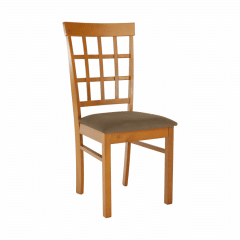 Židle GRID - světlá třešeň/látka béžová