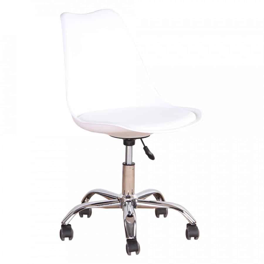 Levně Tempo Kondela Kancelářská židle DARISA NEW - bílá + kupón KONDELA10 na okamžitou slevu 3% (kupón uplatníte v košíku)