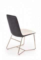 Jídelní židle K390 - krémová/zlatorůžová č.2