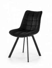 K332 krzesło nogi - czarne, siedzisko - czarny (1p=2szt)