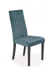 Jídelní židle DIEGO 2 - černá/tmavě zelená