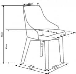 TOLEDO krzesło biały / tap. Inari 91 (1p=1szt)