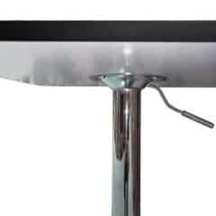 Barový stůl s nastavitelnou výškou, černá, 84-110, FLORIAN