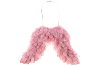 Andělská křídla z peří , barva růžová AK1907-PINK