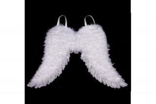 Andělská křídla z peří , barva bílá AK1908-WH