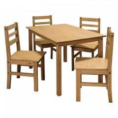 Stůl + 4 židle CORONA vosk
