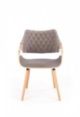Jídelní židle K396 - šedá/světlý dub č.3