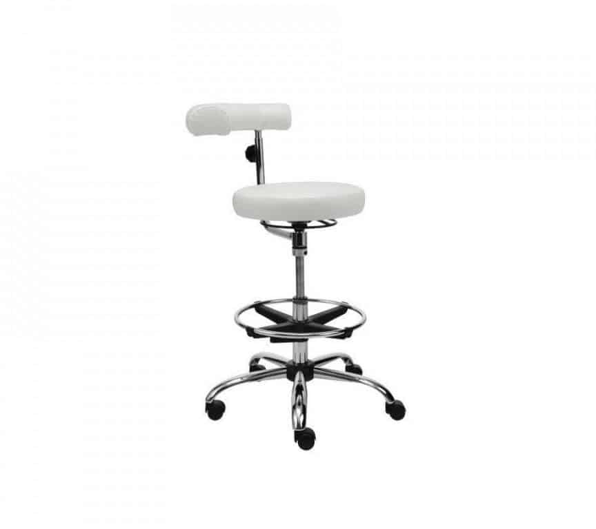 Pracovní židle MEDIK v kůži, extra vysoký píst - II.jakost