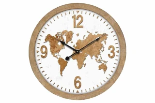 Hodiny nástěnné MDF a kov, 60cm HA1616