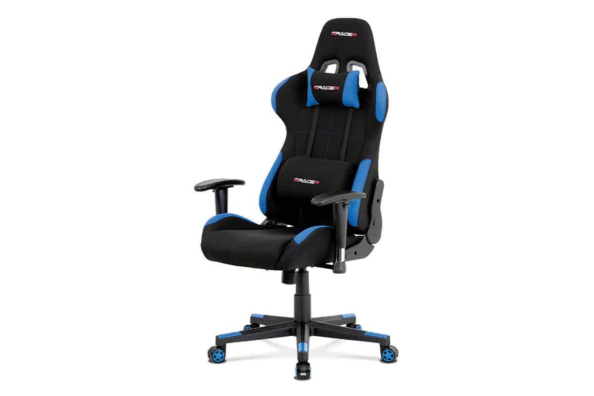 Levně Autronic Kancelářská židle KA-F02 BLUE