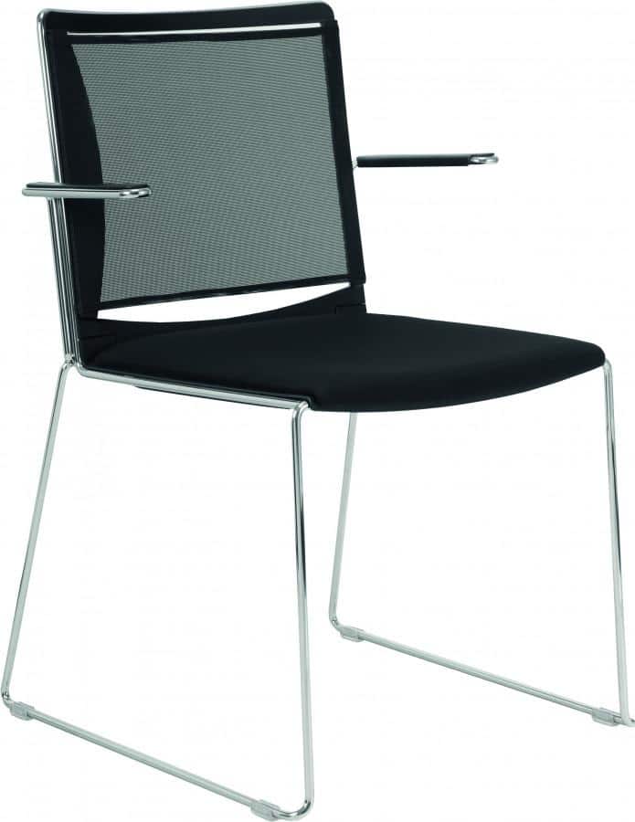 Alba Konferenční židle Filo plast/síť - s područkami