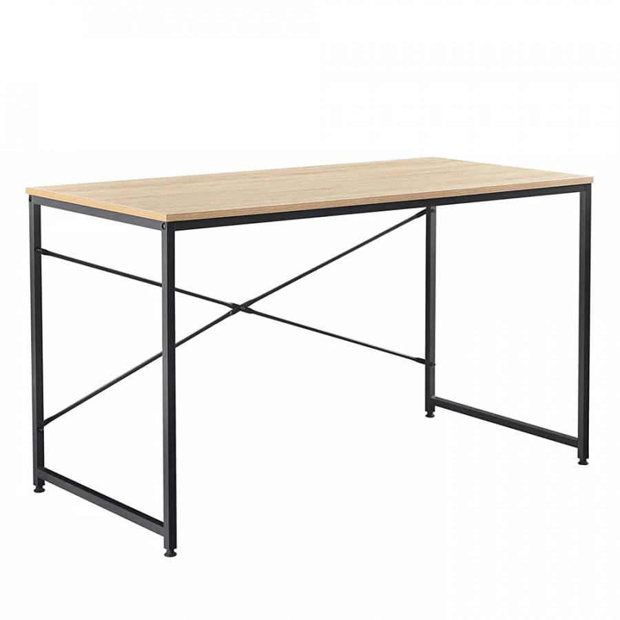 Levně ATAN Psací stůl MELLORA 120 x 60 cm - dub / černá - rozbaleno