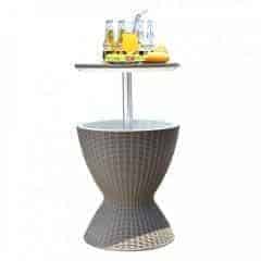 Zahradní chladící stolek FABIR - šedý
