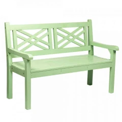 Dřevěná zahradní lavička FABLA 124 cm - neo mint