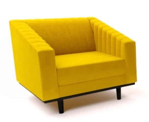 Čalouněné křeslo ASPREY 1 velvet žlutá