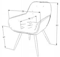 Jídelní čalouněná židle CHERRY velvet černá/černá
