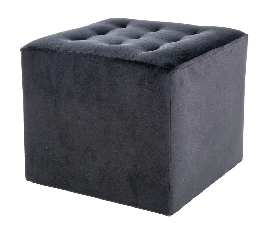 Levně Casarredo Taburet LORI velvet černá