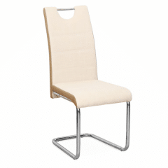 Židle IZMA - béžová ekokůže / béžová látka č.1