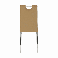 Židle SIGNA - béžová / bílá ekokůže č.2