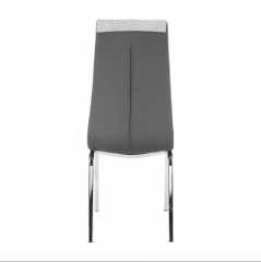 Jídelní židle GERDA - šedá / chrom č.2