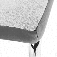 Jídelní židle GERDA - šedá / chrom č.3