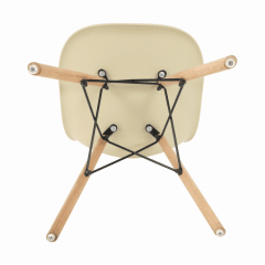 Židle CINKLA 3 NEW - capuccino-vanilka / buk č.4