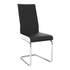 Židle NEANA - ekokůže černá / bílá č.1