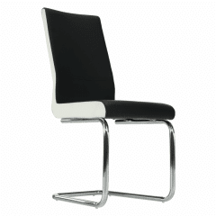 Židle NEANA - ekokůže černá / bílá č.3