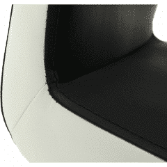 Židle NEANA - ekokůže černá / bílá č.4