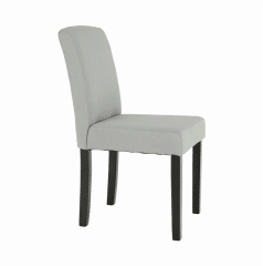 Jídelní židle SELUNA - světle šedá/černá č.2