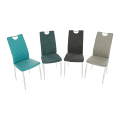 Jídelní židle OLIVA NEW - béžový melír / chrom č.7