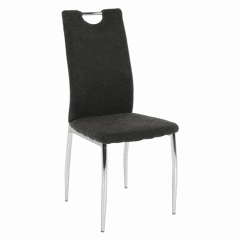 Jídelní židle OLIVA NEW - hnědošedá látka / chrom č.1
