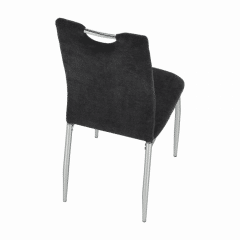 Jídelní židle OLIVA NEW - hnědošedá látka / chrom č.2