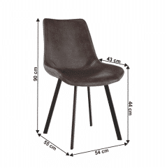 Jídelní židle NIRO - hnědá č.6