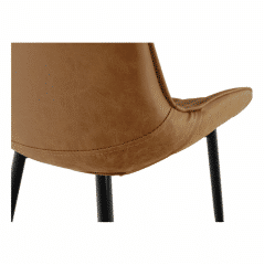 Židle HAZAL - hnědá camel/černá č.5